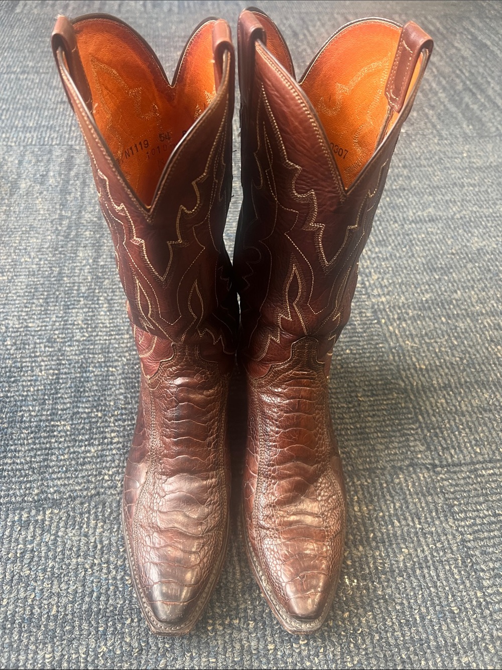 Lucchese 1883 Ostrich Leg mens size 8. (Justified/Raylan)